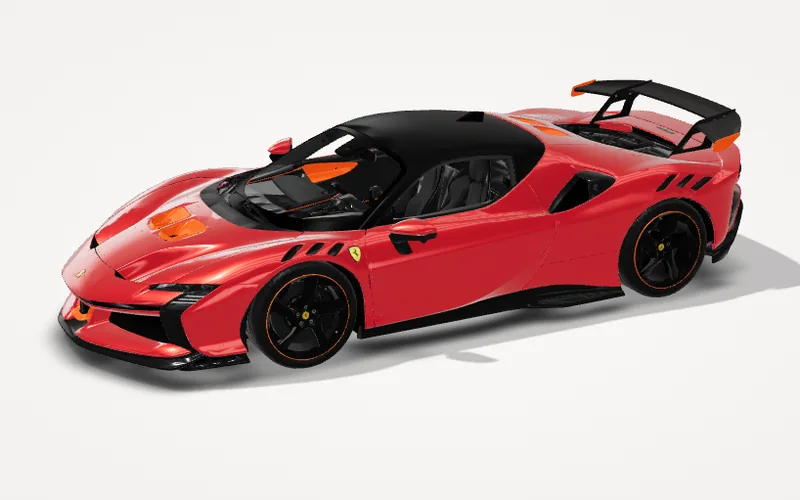 Ferrari SF90 XX Stradale, vue de trois quarts